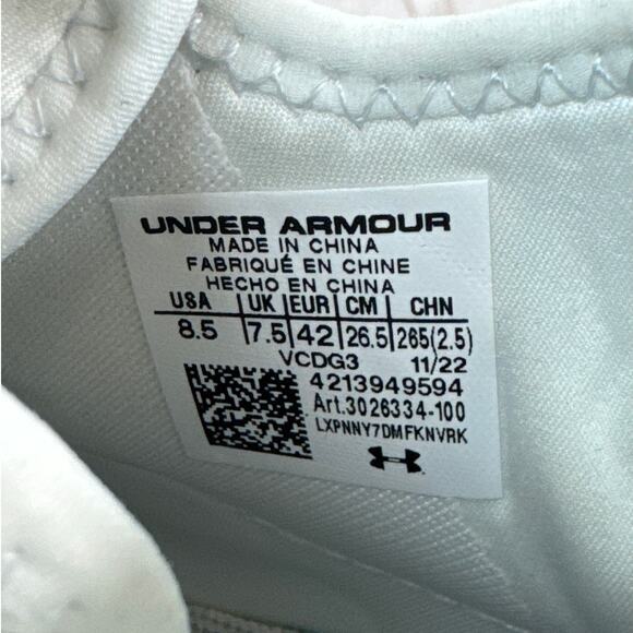 Under Armour Spotlight Clone 3.0 MC Football Cleats Mens Size 8.5 (3026334-100) - Picture 10 of 10